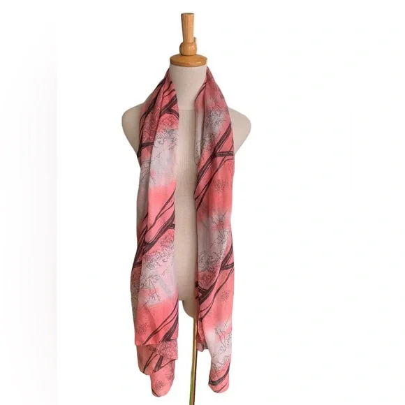 Tree Print Scarf - Picture 4 of 7